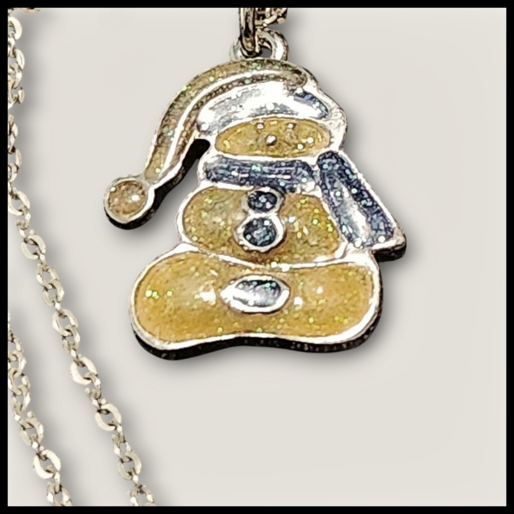 Cute Snowman Necklace - Picture 4 of 5